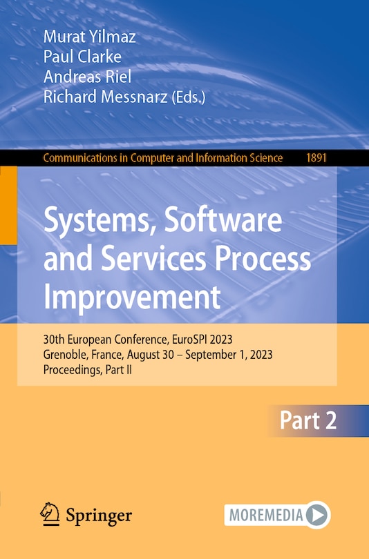 Front cover_Systems, Software and Services Process Improvement