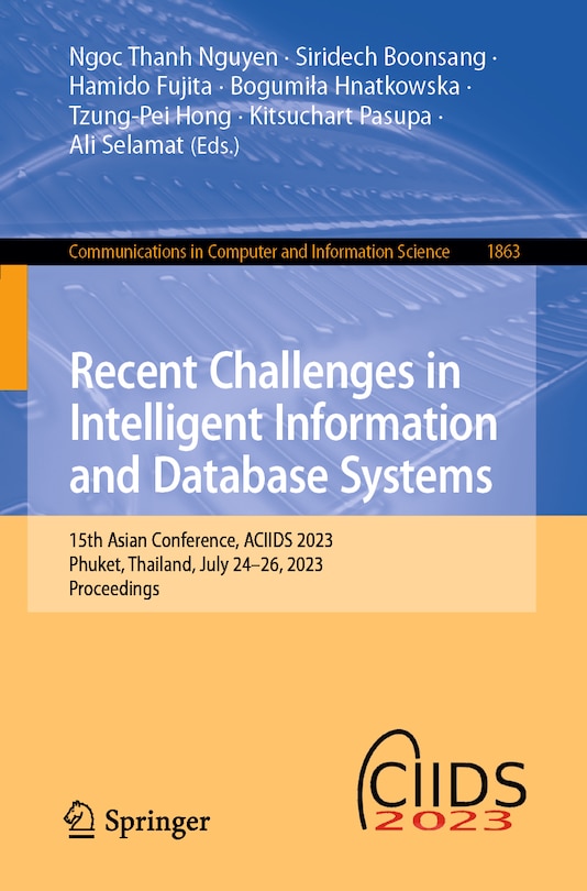 Couverture_Recent Challenges in Intelligent Information and Database Systems