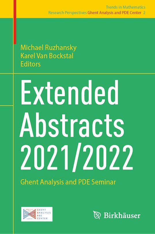 Front cover_Extended Abstracts 2021/2022