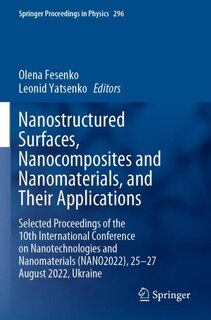 Couverture_Nanostructured Surfaces, Nanocomposites and Nanomaterials, and Their Applications