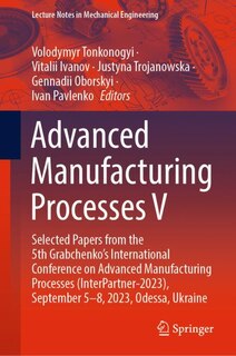 Front cover_Advanced Manufacturing Processes V