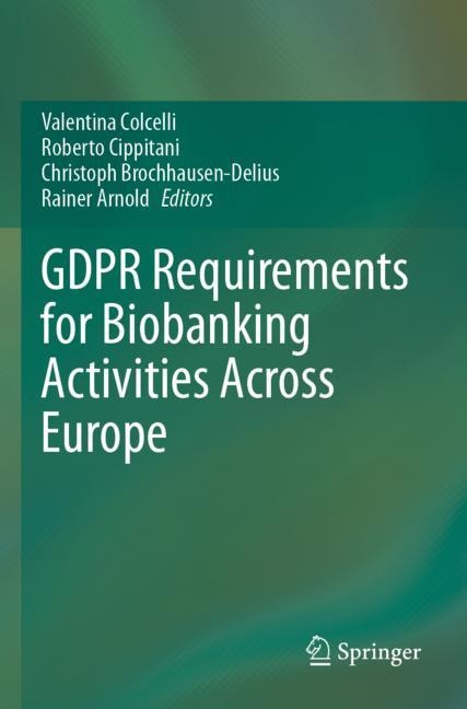 Front cover_GDPR Requirements for Biobanking Activities Across Europe