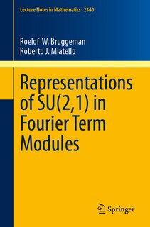 Couverture_Representations of SU(2,1) in Fourier Term Modules