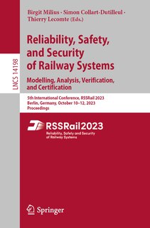 Front cover_Reliability, Safety, and Security of Railway Systems. Modelling, Analysis, Verification, and Certification