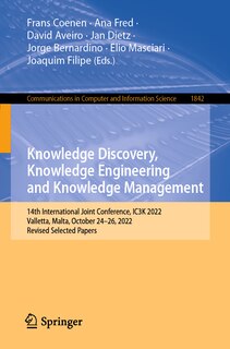 Couverture_Knowledge Discovery, Knowledge Engineering and Knowledge Management