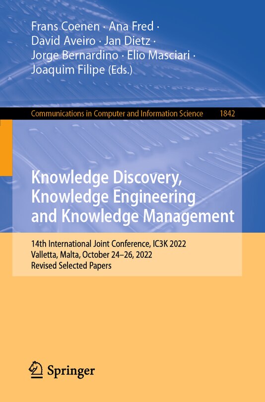 Couverture_Knowledge Discovery, Knowledge Engineering and Knowledge Management