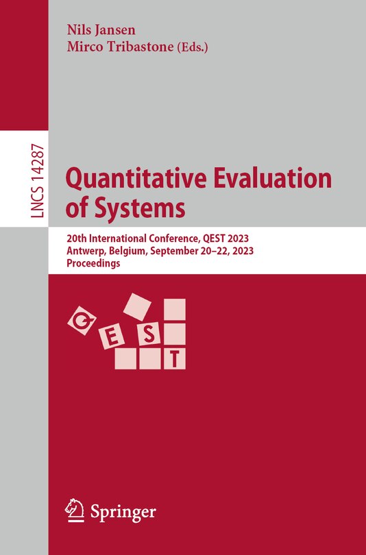 Front cover_Quantitative Evaluation of Systems