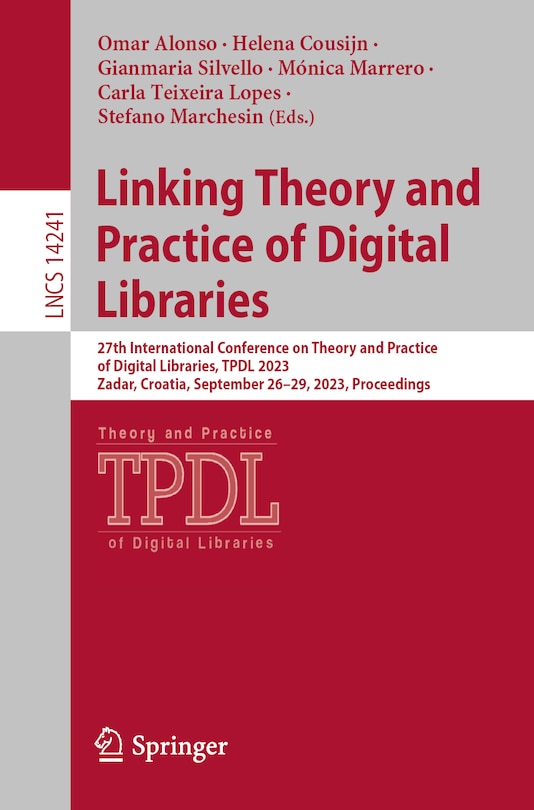 Front cover_Linking Theory and Practice of Digital Libraries