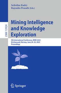 Front cover_Mining Intelligence and Knowledge Exploration