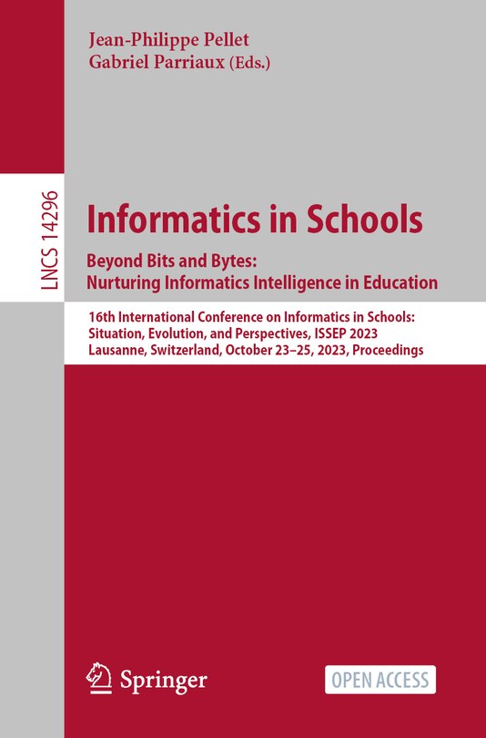 Front cover_Informatics in Schools. Beyond Bits and Bytes