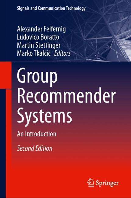 Front cover_Group Recommender Systems