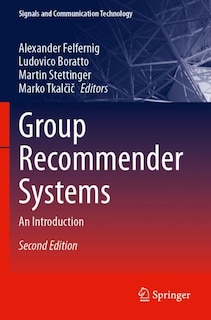 Front cover_Group Recommender Systems