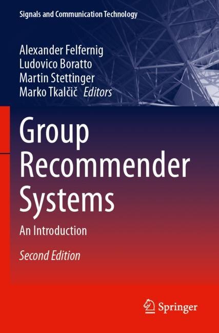 Front cover_Group Recommender Systems