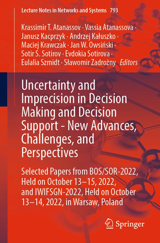 Front cover_Uncertainty and Imprecision in Decision Making and Decision Support - New Advances, Challenges, and Perspectives
