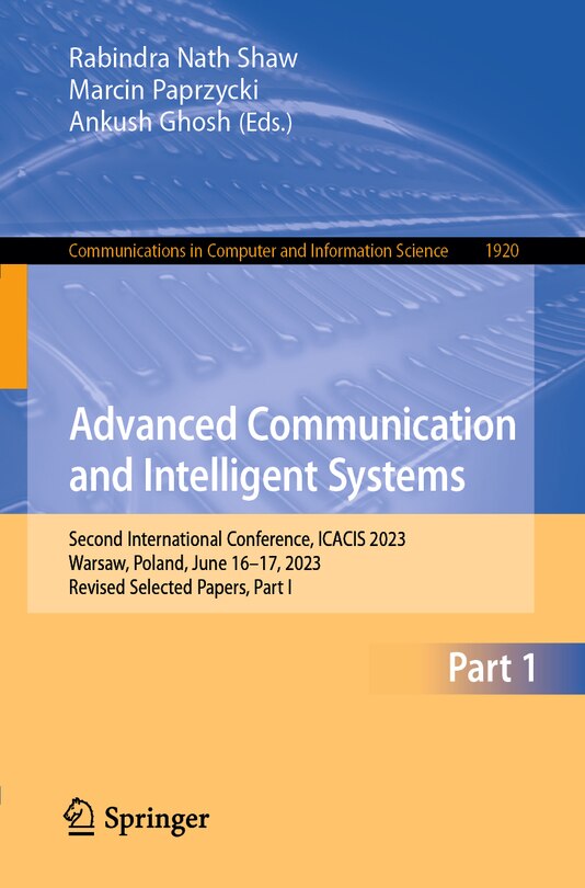 Couverture_Advanced Communication and Intelligent Systems
