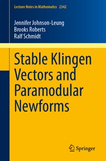 Couverture_Stable Klingen Vectors and Paramodular Newforms