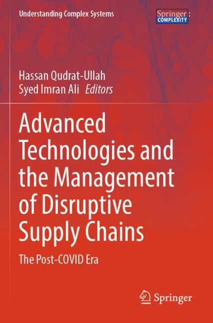 Front cover_Advanced Technologies and the Management of Disruptive Supply Chains