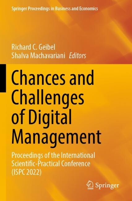 Front cover_Chances and Challenges of Digital Management
