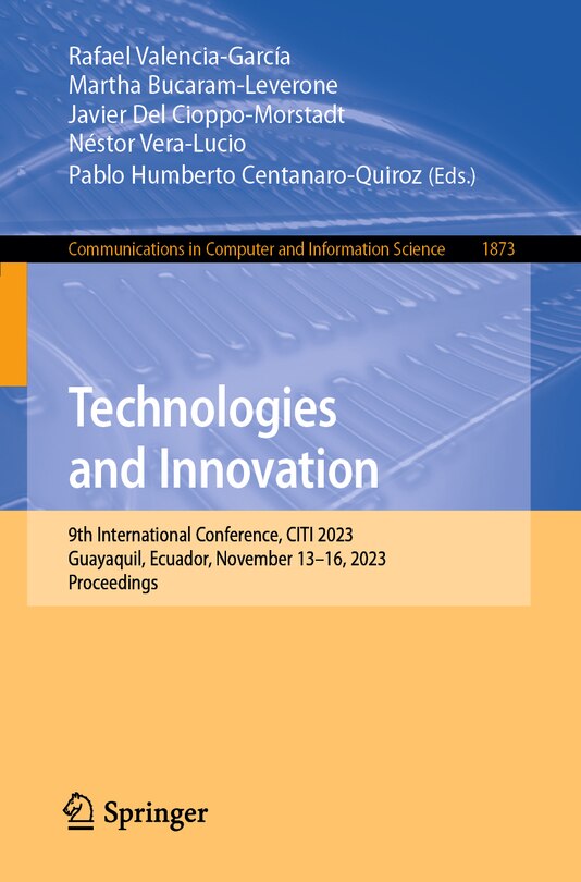 Front cover_Technologies and Innovation