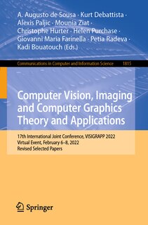 Couverture_Computer Vision, Imaging and Computer Graphics Theory and Applications