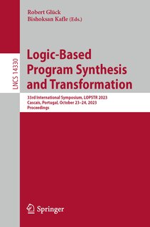 Couverture_Logic-Based Program Synthesis and Transformation