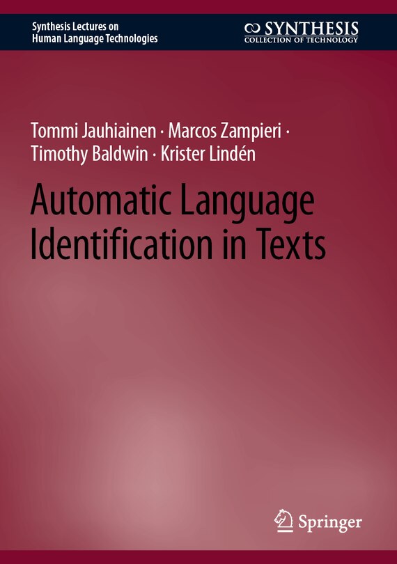 Front cover_Automatic Language Identification in Texts