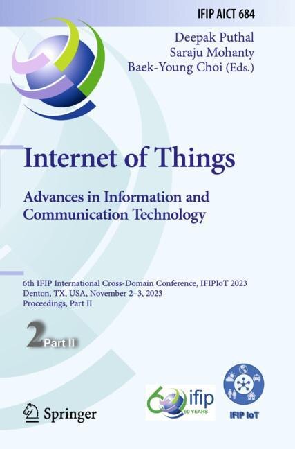 Couverture_Internet of Things. Advances in Information and Communication Technology