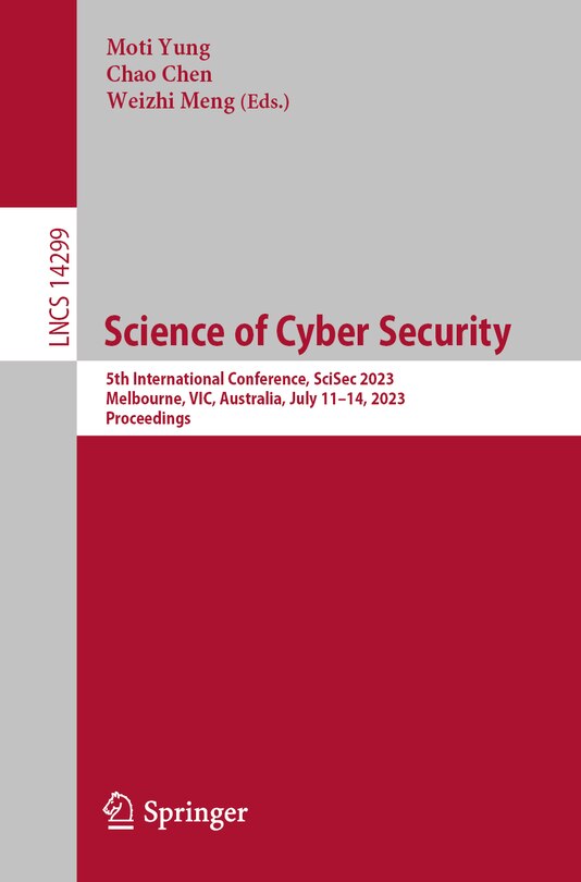 Front cover_Science of Cyber Security