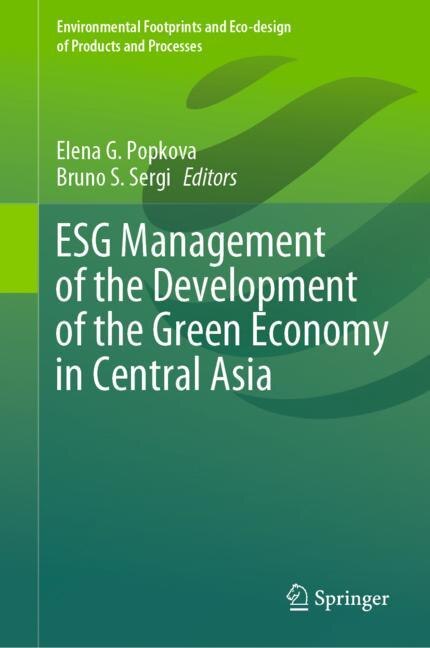 Front cover_ESG Management of the Development of the Green Economy in Central Asia