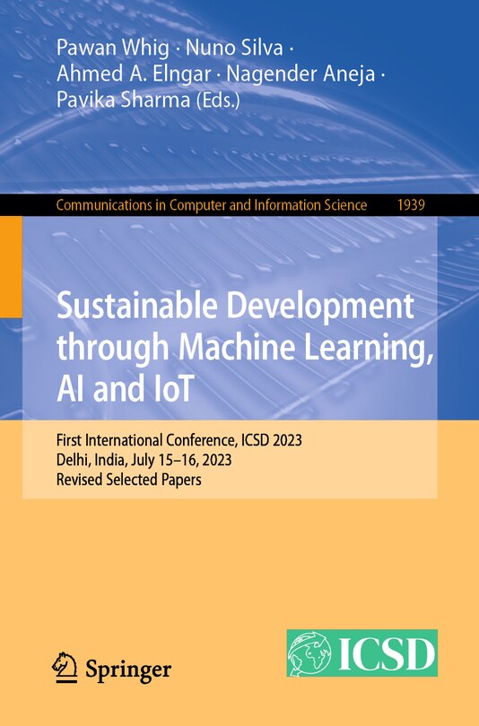 Front cover_Sustainable Development through Machine Learning, AI and IoT