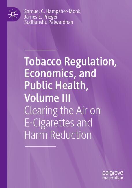 Couverture_Tobacco Regulation, Economics, and Public Health, Volume III