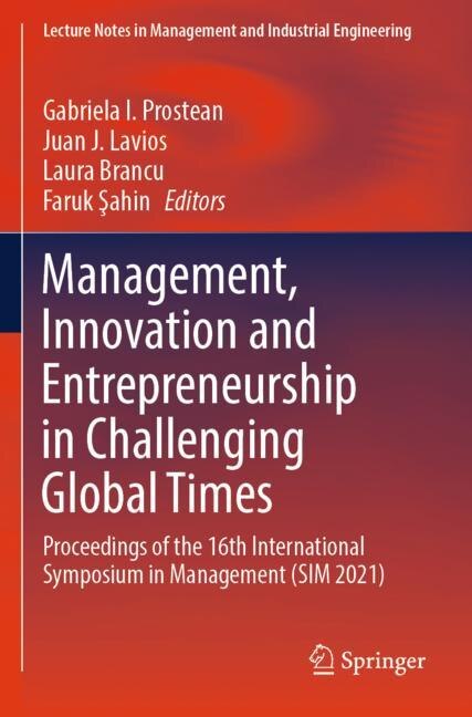 Front cover_Management, Innovation and Entrepreneurship in Challenging Global Times