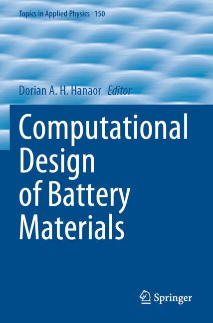 Couverture_Computational Design of Battery Materials