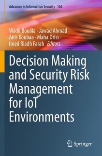 Couverture_Decision Making and Security Risk Management for IoT Environments