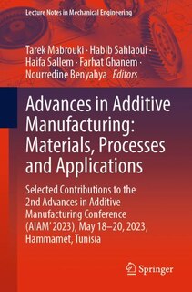 Front cover_Advances in Additive Manufacturing