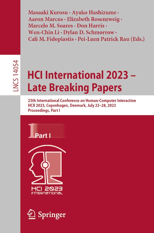 Front cover_HCI International 2023 - Late Breaking Papers