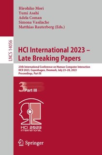 Couverture_HCI International 2023 - Late Breaking Papers