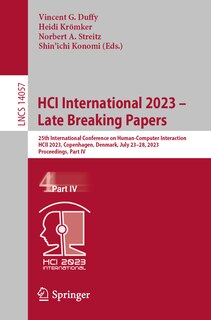 Front cover_HCI International 2023 - Late Breaking Papers