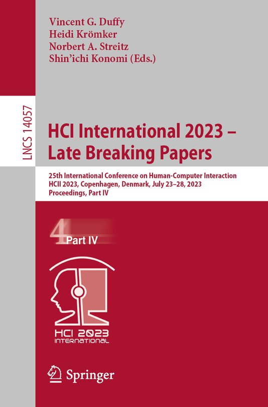 Front cover_HCI International 2023 - Late Breaking Papers