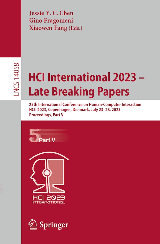 Front cover_HCI International 2023 - Late Breaking Papers