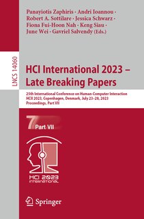 Couverture_HCI International 2023 - Late Breaking Papers