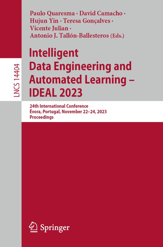Couverture_Intelligent Data Engineering and Automated Learning - IDEAL 2023