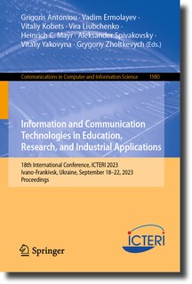 Front cover_Information and Communication Technologies in Education, Research, and Industrial Applications