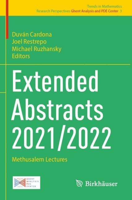 Front cover_Extended Abstracts 2021/2022