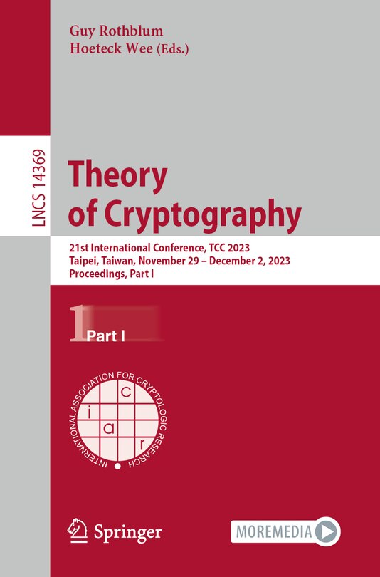 Front cover_Theory of Cryptography