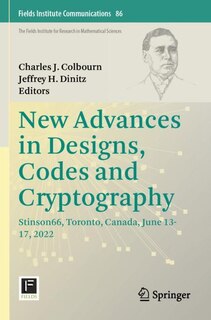Front cover_New Advances in Designs, Codes and Cryptography