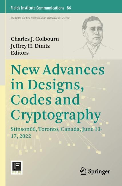 Front cover_New Advances in Designs, Codes and Cryptography