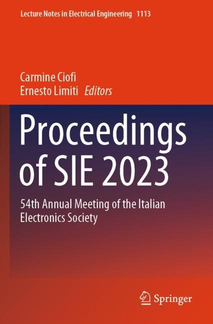 Front cover_Proceedings of Sie 2023