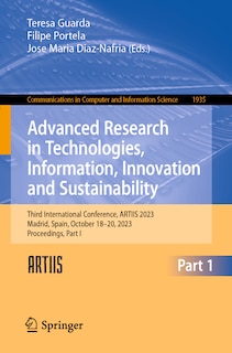 Couverture_Advanced Research in Technologies, Information, Innovation and Sustainability
