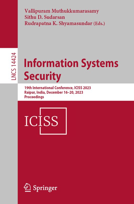 Couverture_Information Systems Security